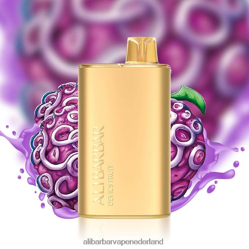 Alibarbar Vape Nederland - 24DHV26 Alibarbar Rich 8000 wegwerpdamp druif hubba bubba